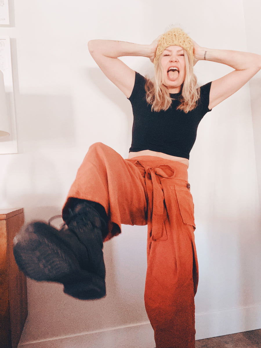Original Wrap Pants in Terracotta