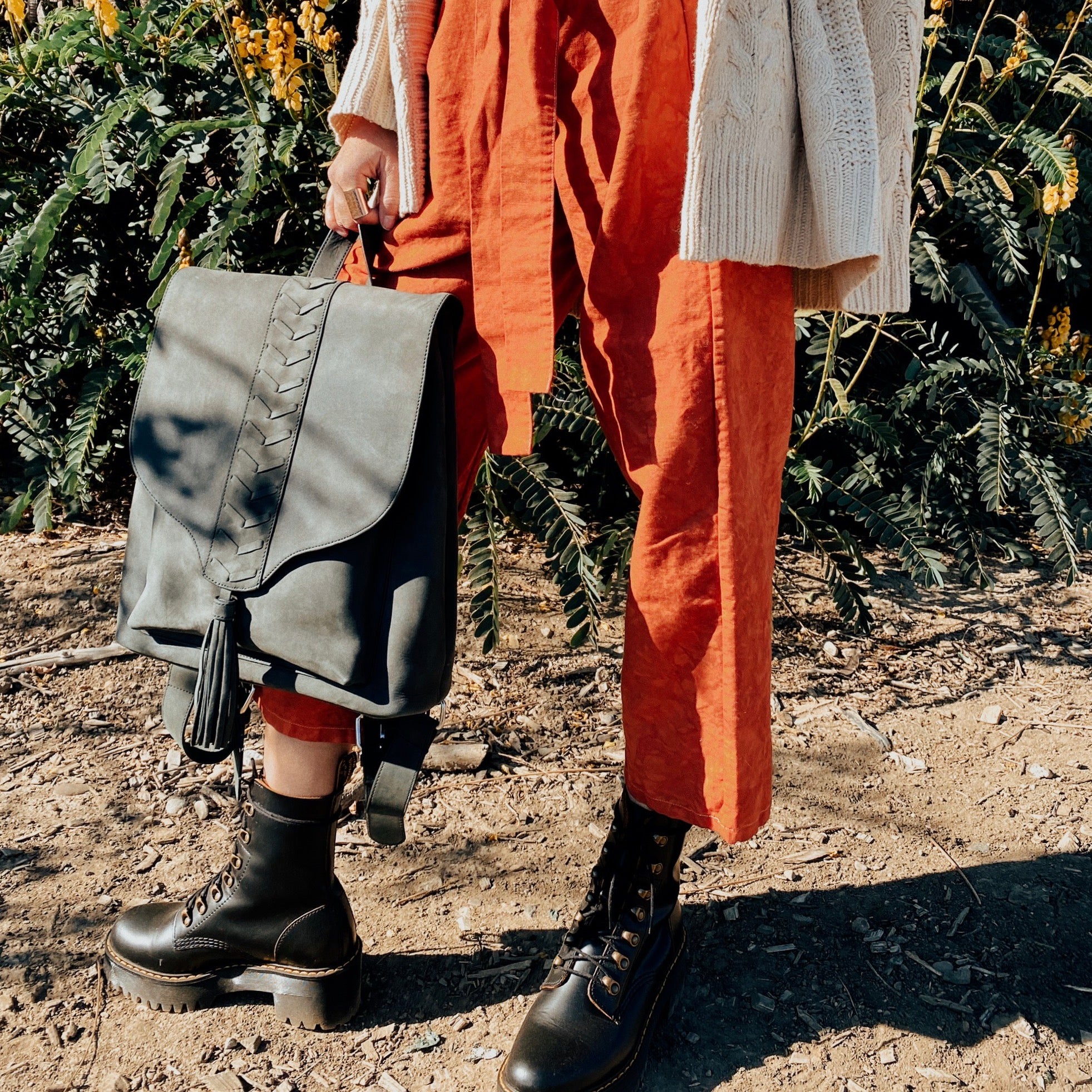 LAST ONE* Whiskey Leather Backpack - Undercover Hippie