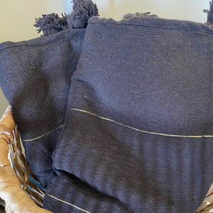 *NEW* Moroccan Blanket w/Gold detail