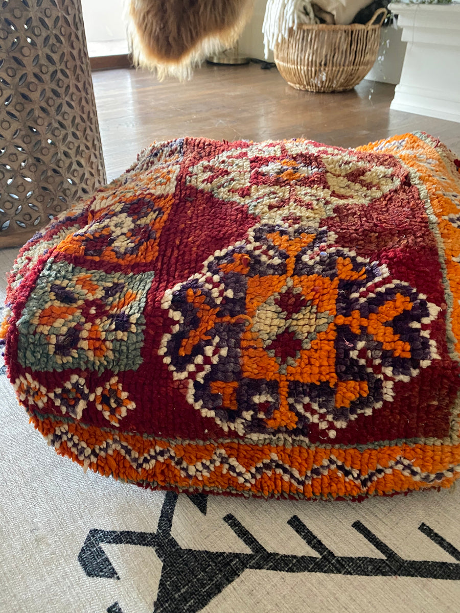 *NEW* Vintage Moroccan Pouf - Floor Cushion/Ottoman Cover