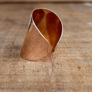 *NEW* Large Wander Cuff Ring, 14kt Rose Gold