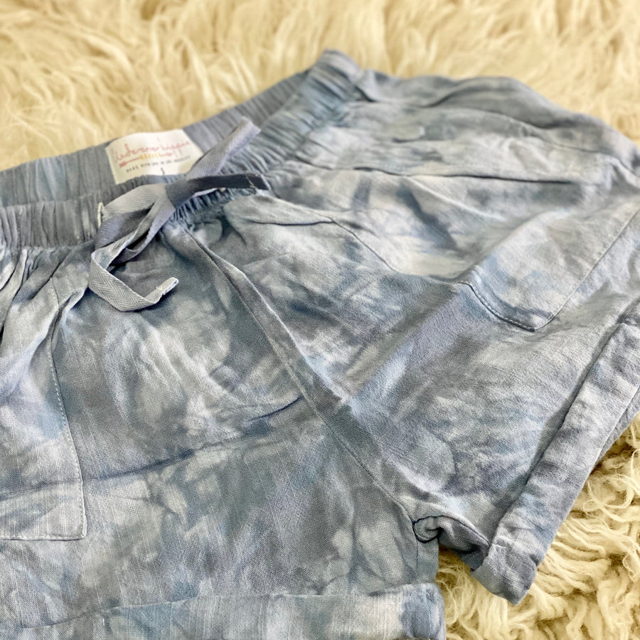Palm Springs Shorts - Marbled Chambray