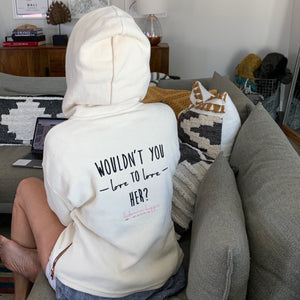 Embroidered Love to Love Her Hoodie