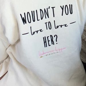Embroidered Love to Love Her Hoodie