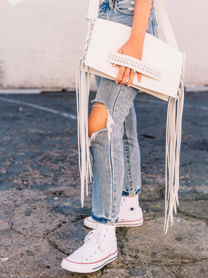 *SALE* Lita Convertible Leather Clutch/Crossbody