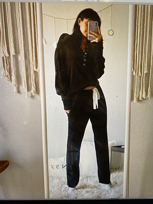 Out of Office Slouch Henley Top