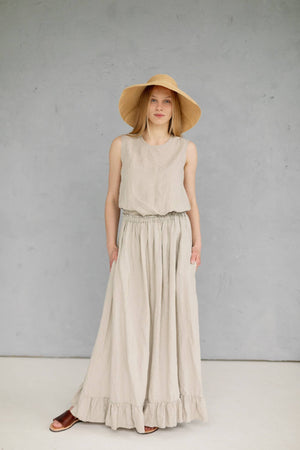 Rosie Maxi Linen Skirt